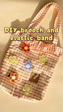 DIY brooch and elastic band
