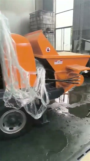 portable diesel concrete pump testing #concretepumpmachine