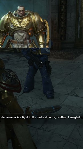 Quartus and Valius banter with each other SPACE MARINE 2