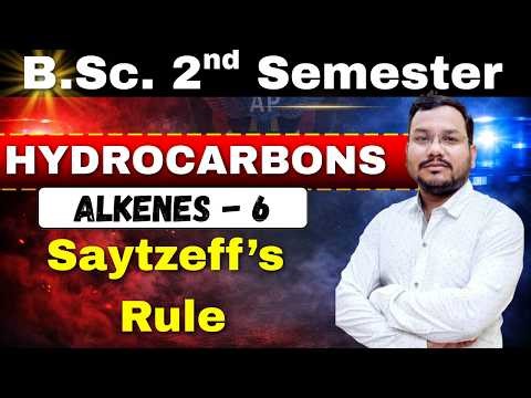 Saytzeff Rule (Zaitsev Rule) | B.Sc. Organic Chemistry | Elimination Reactions | #chemistry