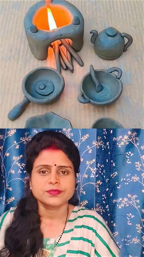 diy clay cooking kitchen set #viral #art #shorts #diy #clay #cooking #kitchenset #princesssuman 🌹🌹