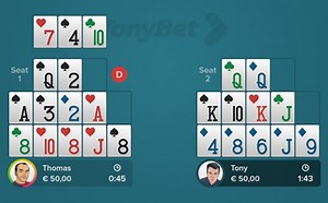 Open Faced Chinese Poker Scoring System