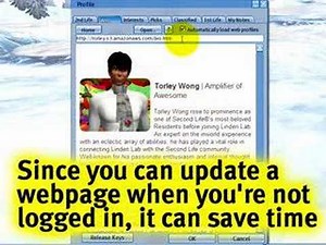 Add a webpage to your profile - Second Life Video TuTORial