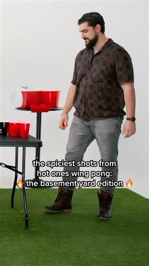 @thebasementyard's reaction to every wing on #hotones 🔥 | Hot Ones