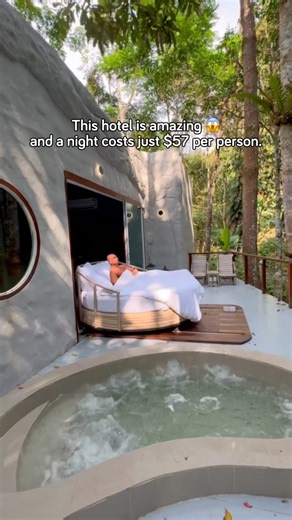 1.8M views · 18K reactions | ✨ Dreamy Thailand  private jacuzzi, breakfast included, and a bed that slides on tracks so you can sleep under the stars  From $57pp Info & booking  https://l.travelpirates.com/ujb0r : @itzik_balas | Travelpirates.com | Facebook