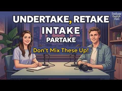 Undertake, Retake, Intake & Partake — Speak English Like a Pro! | Daily Conversation