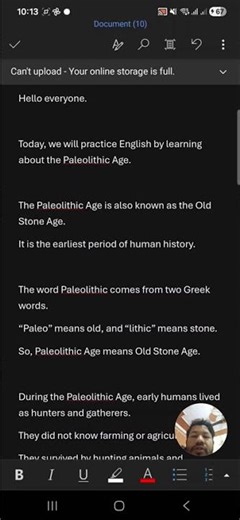 Paleolithic Age (Old Stone Age) | History Explained in Simple English @Voicelesstofluent