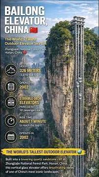 Bailong Elevator China 🇨🇳 | World’s Tallest Outdoor Elevator | Zhangjiajie Avatar Mountains