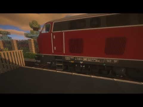 BR218 Streckenfahrt Minecraft [ImmersiveRailraoding]