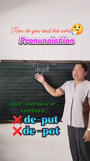 How do you read this word🤔 Pronunciation depot #vocabulary #education | Teacher Anne