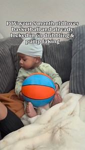 My boy don’t play about his basketball #fyp #basketball #sports #fivemonthsold | Geo Brown