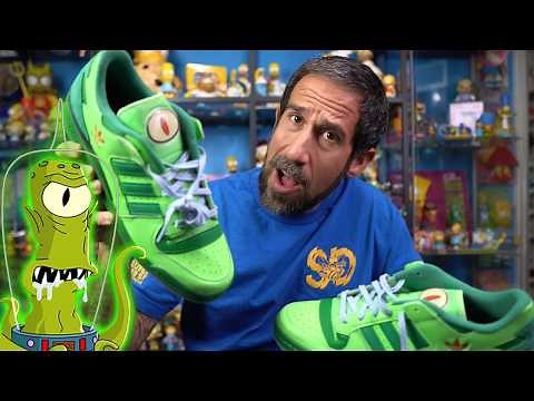 The Simpsons Kang and Kodos Adidas shoe Unboxing and Review