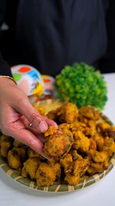 Gobi pakoda -Take 3 types of gobi/cauliflower. -Soak them into hot water for 5-10 min. -Soak rice and chana daal. -After watching them well,make a smooth paste of them. -Take them into a large bowl and add salt, turmeric powder. -Then mix them well. -Coat each gobi and deep fry on low flame. -Serve hot and enjoy. #gobipakoda #foodcodeasmr #cookingasmr #pakora #asmrcooking #recipe | Food Code ASMR