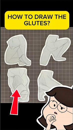 You’re drawing the butt wrong 👀 here’s how to fix it #art #drawing #shorts