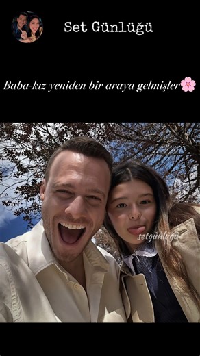 Baba-kız yeniden bir araya gelmişler🌸 #kerembürsin #mayabaşol #sençalkapımı