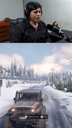 I found an off-road vehicle in the snowy mountains in SnowRunner #gameplay #SnowRunner