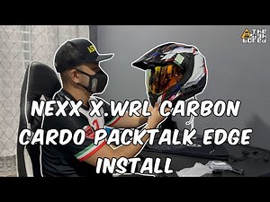 Nexx XWRL carbon helmet gets the Cardo Palktalk Edge installed