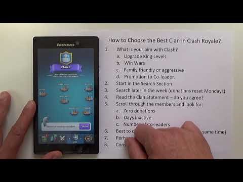 UPDATED - Clash Royale - How to Join a Great Clan in Clash Royale-Step by Step Instructions-Tutorial