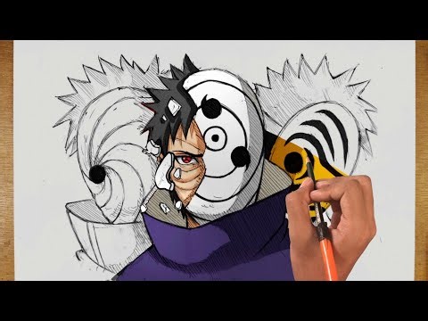 How To Draw OBITO 3 Different MASK - Step By Step Tutorial Easy for beginners