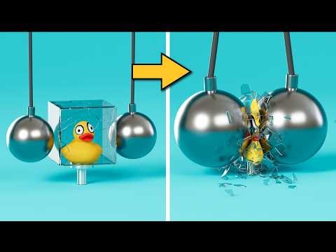 The Most Intense Blender 3D Physics Simulation [Compilation] 💥 | Glass, Magnets & Cloth