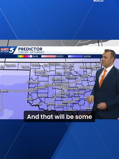 ❄️ ARCTIC BLAST: Oklahoma could see snow and ice this weekend after as frigid temperatures moves into the state. #koco5news #oklahoma #koco #news #koco5 #weather
