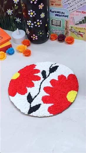 DIY Texture Art Using Tissue Paper 😍 #diy #shortsfeed #shorts