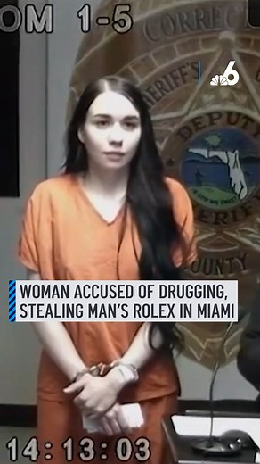 Another woman has been arrested in Miami for allegedly drugging and robbing a man out of his Rolex watch, police said. Rachel Marie Warner, 23, has been booked into a Miami-Dade jail on charges of burglary with assault or battery, grand theft and possession of suspected ketamine. Miami Police said Warner befriended the man in a hotel bar, went back to his hotel room, where she prepared him a drink. The man said he started feeling ill and lost consciousness. More details: http://on.nbc6.com/tLlml