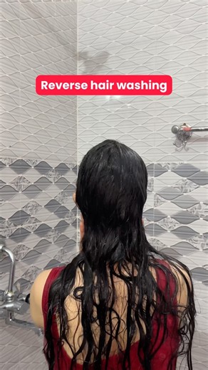 Reverse hair washing before and after 🙂#akanksharana
