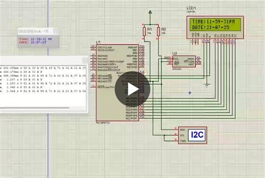 Embedded Systems Project: PIC16F877A Real-Time Clock and Calendar System | Dharun kumar M posted on the topic | LinkedIn