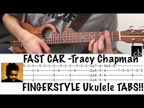FAST CAR (Tracy Chapman) FINGERSTYLE Ukulele TUTORIAL
