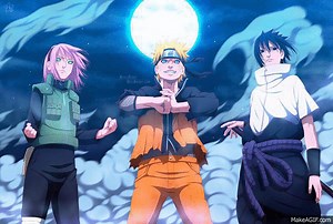 Team 7 summoning jutsu on Make a GIF