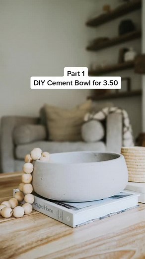 DIY Cement Bowl Tutorial: Budget-Friendly Restoration Hardware Look Alike