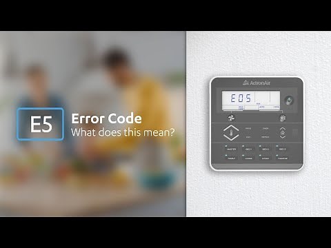 What to do when you have an E5 error code on your ActronAir LM7 controller