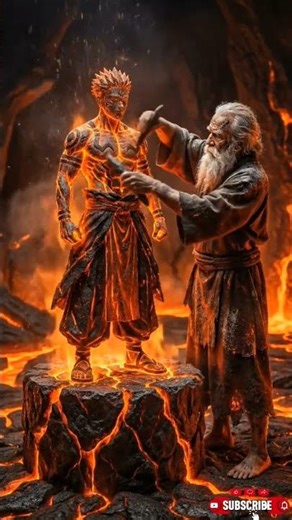 From fire… a legend is forged. 🔥⚒️When an ancient craftsman carves destiny itself.