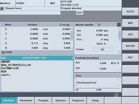 Sinumerik Trace Tool for HMI Advanced