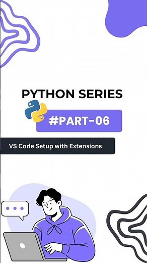 Python Series – Part 6 🐍 | VS Code Setup with Extensions #python #coding #shorts #programming #ai