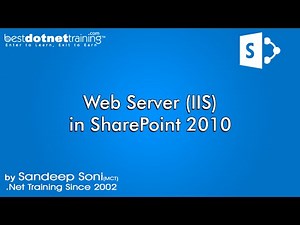 Web Server IIS Introduction - SharePoint 2010 Tutorial for Beginners
