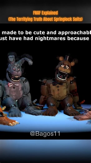 The Terrifying Truth About Springlock Suits #fnaf #horror #shorts