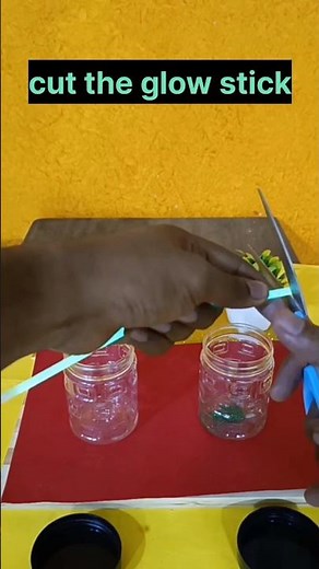 Glow Stick Craft Ideas 😳#easy #magical Night Glowing Tricks💥💥