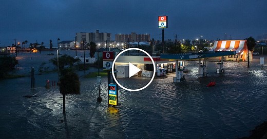Hurricane Hanna Causes Coastal Flooding in Southern Texas