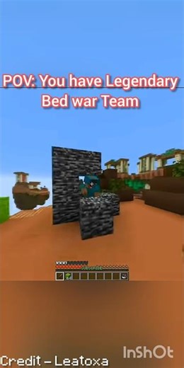 POV: You have Legendary Bed war Team #minecraft #shorts