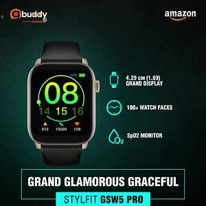 19K views · 110 reactions | Its time for you to fall in love with the best in class features of GSW5 Pro with SPO2 Sensor, 100+ Watch Faces, 4.29cm(1.69) Grand Screen and much more! Don't miss out the launch of a lifetime and stay updated here - https://amzn.to/3cOLln1 #ComingSoon #Launch #NotifyMe | Gionee India | Facebook