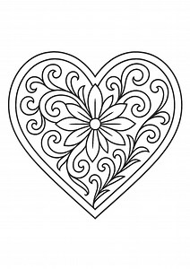 Heart Coloring Pages, 12 Heart Coloring Pictures, Printable Coloring Sheets, Valentine Coloring Pages, A4 PDF   PNG, - Etsy