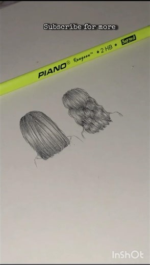 Hair tutorial #youtubeshorts #artandcraft #subscribemychannel #drawing #drawing #artvideo #painting