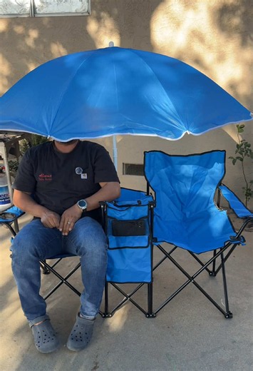 Silla doble para la playa con sombrilla 🏖️ Double Chair for Beach Days with Built in Cooler and Umbrella Shade @Costway.US #beachvibes #beach #chair #costway #DealsForYouDays