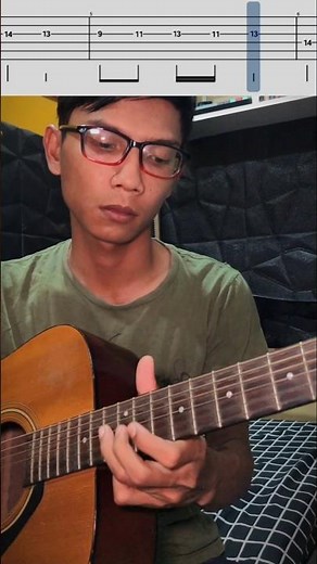 Tab dan melodi gitar payung teduh - menuju senja #payungteduh #cover #guitarcover
