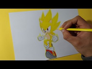 Cómo dibujar a Súper Sonic | Sonic Forces: Speed Battle | How to draw Super Sonic