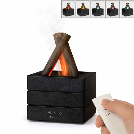 Flame Effect Essential Oil Diffuser and Air Humidifier With Adjustable Mist, Mini Aromatherapy Aroma Diffuser for Home Bedroom Office With - Etsy