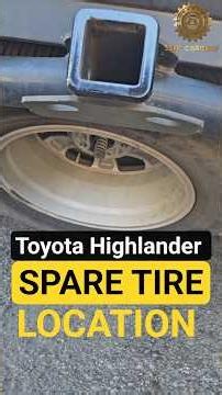 Toyota Highlander Spare Tire Location & How To Lower It (2008-2013)