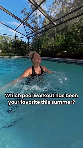 26K views · 374 reactions | 3 new videos post every month on Poolfit, all year long. Which video is your new favorite this summer? ☀️ #waterworkout #waterfitness | PoolFit | Facebook